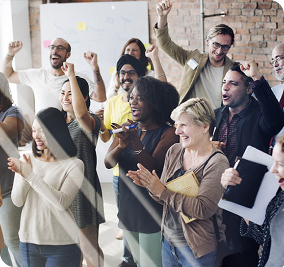 Salariés qui applaudissent